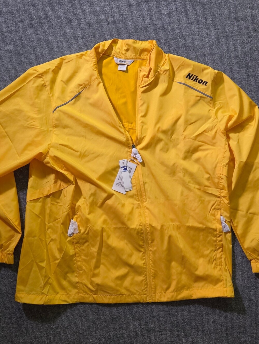 Nikon Core 365 Men's Water Resistant Yellow Jacket XL Logo